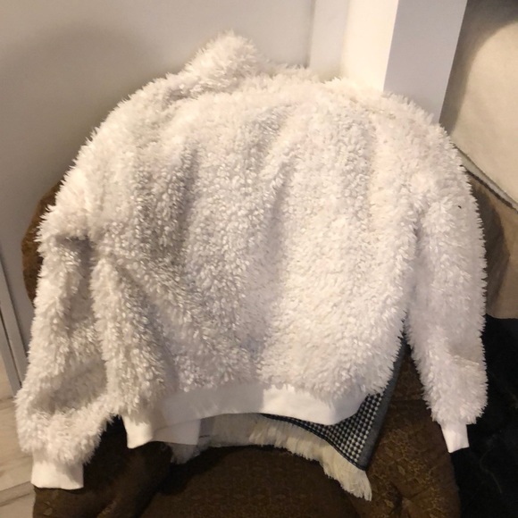 EUC PJ Salvage faux fur teddy bear jacket. Sz L. - Picture 7 of 8